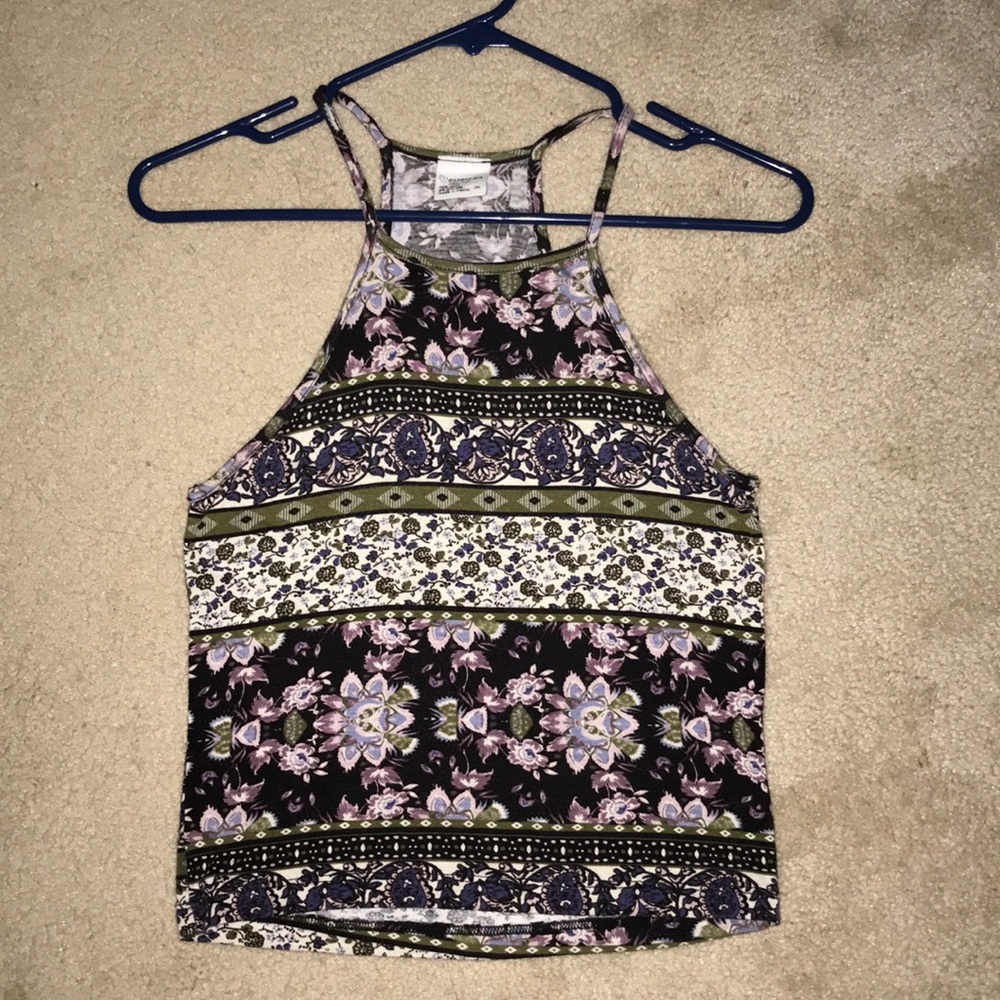 Patterned halter top